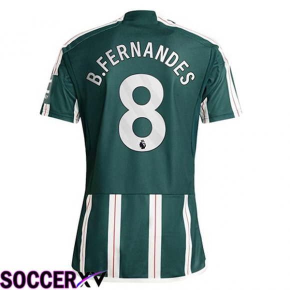 Manchester United (B.Fernandes 8) Away Soccer Jersey Green 2023/2024