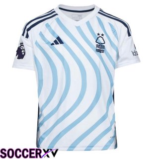 Nottingham Forest Away Soccer Jersey Blue White 2023/2024