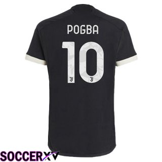 Juventus (POGBA 10) Third Soccer Jersey Black 2023/2024