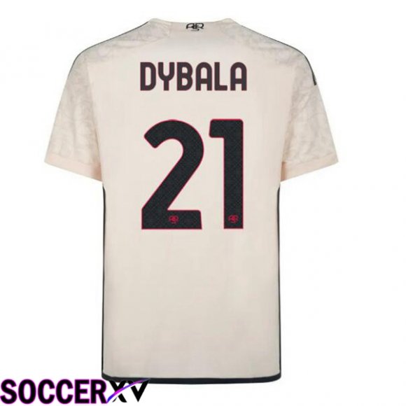 AS Roma (DYBALA 21) Away Soccer Jersey Yellow 2023/2024