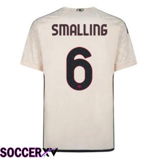 AS Roma (SMALLING 6) Away Soccer Jersey Yellow 2023/2024