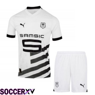 Stade Rennais Kids Away Soccer Jersey White 2023/2024