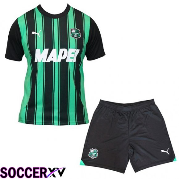 US Sassuolo Kids Home Soccer Jersey Green 2023/2024