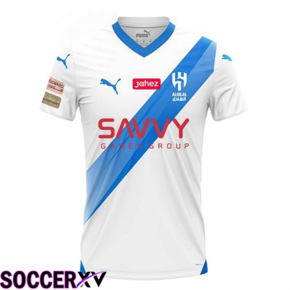 Al-Hilal FC Away Soccer Jersey White 2023/2024