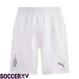 AC Milan Soccer Shorts Away White 2023/2024