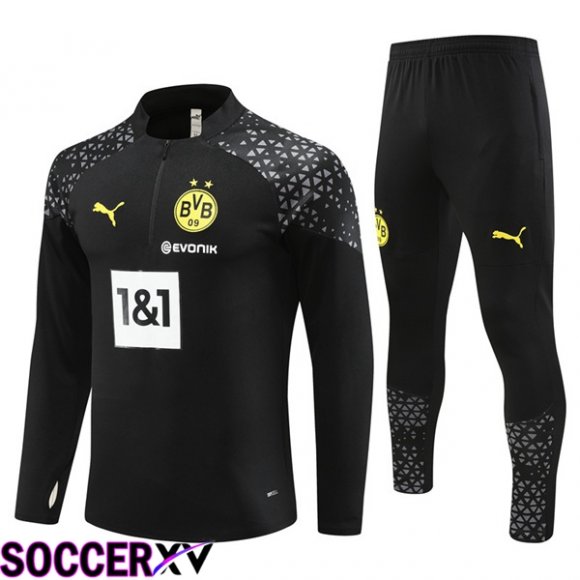 Dortmund BVB Training Tracksuit Suit Black 2023/2024