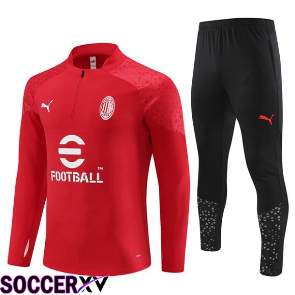 AC Milan Training Tracksuit Suit Red 2023/2024