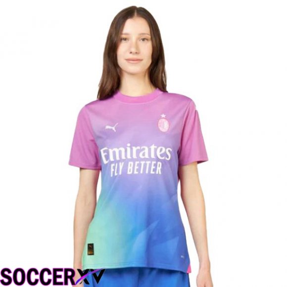 AC Milan Womens Third Soccer Jersey Rose 2023/2024