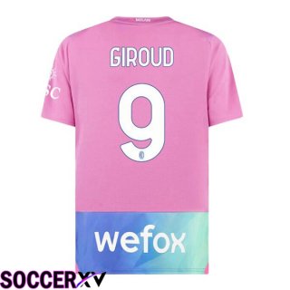 AC Milan (Giroud 9) Third Soccer Jersey Rose 2023/2024