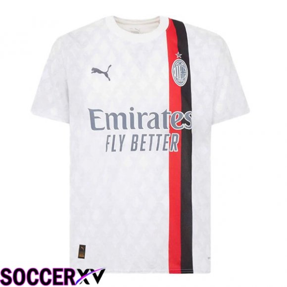 AC Milan Away Soccer Jersey White 2023/2024