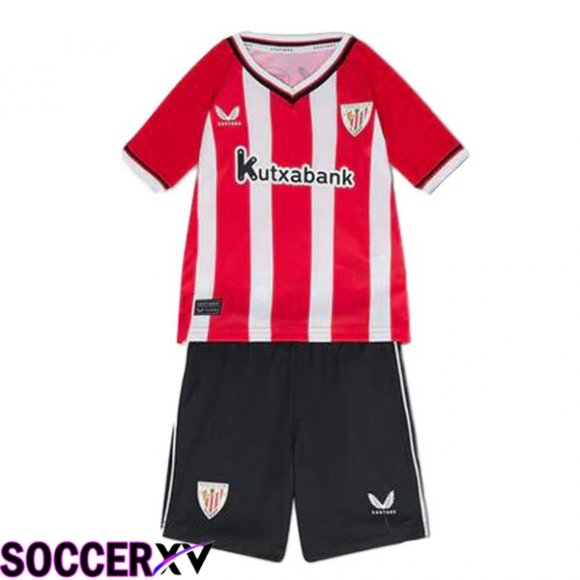 Athletic Bilbao Kids Home Soccer Jersey Red 2023/2024