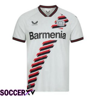 Bayer 04 Leverkusen Away Soccer Jersey White 2023/2024