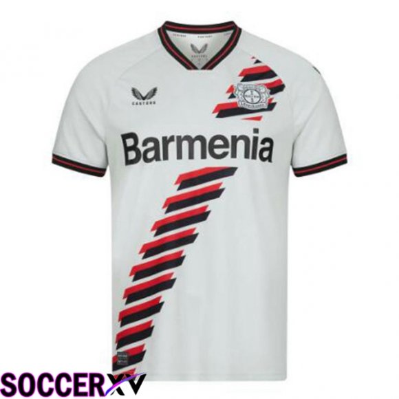 Bayer 04 Leverkusen Away Soccer Jersey White 2023/2024