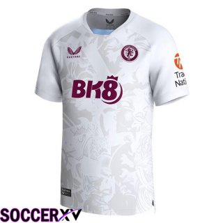 Aston Villa Away Soccer Jersey White 2023/2024