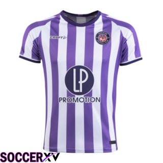 Toulouse Home Soccer Jersey Purple White 2023/2024