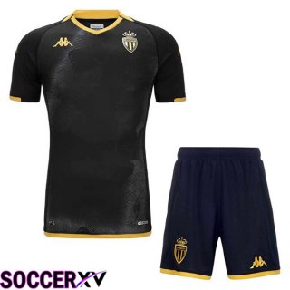 AS Monaco Kids Away Soccer Jersey Black 2023/2024