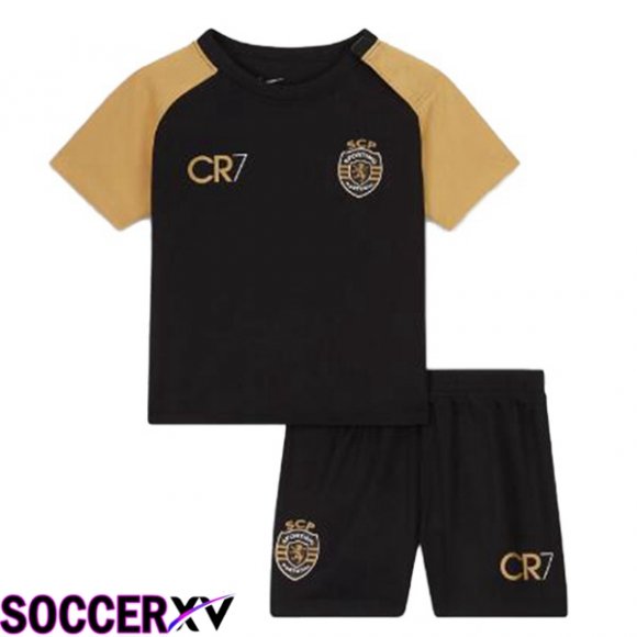 Sporting CP Kids Third Soccer Jersey Black 2023/2024