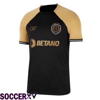 Sporting CP Third Soccer Jersey Black 2023/2024