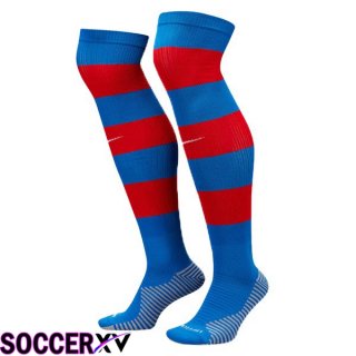 FC Barcelona Soccer Socks Home Red Blue 2023/2024