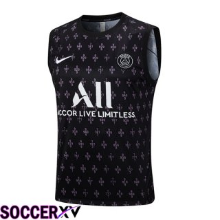 Paris PSG Soccer Vest Black 2023/2024