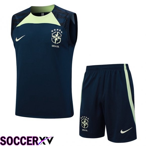 Brazil Soccer Vest + Shorts Blue Royal 2023/2024