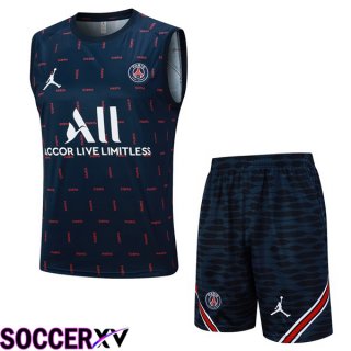 Paris PSG Soccer Vest + Shorts Blue Royal 2023/2024