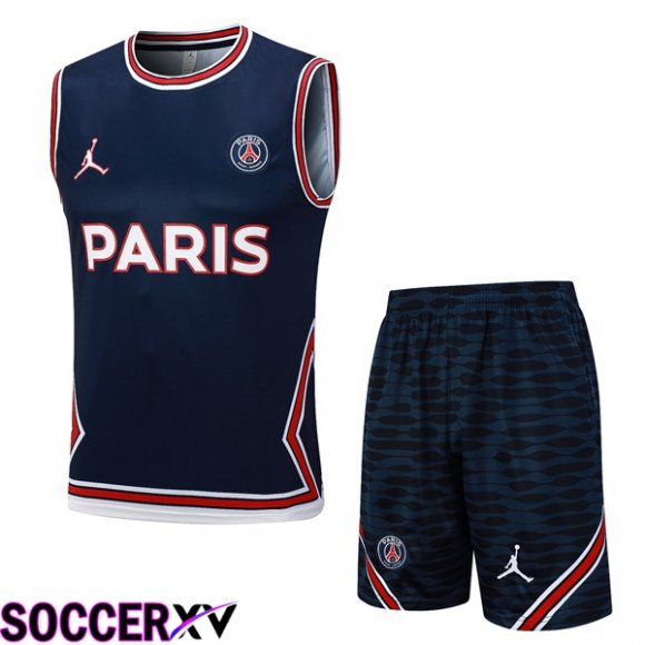 Paris PSG Soccer Vest + Shorts Blue Royal 2023/2024