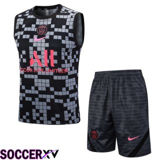 Paris PSG Soccer Vest + Shorts Grey 2023/2024