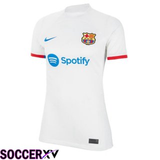 FC Barcelona Womens Away Soccer Jersey White 2023/2024