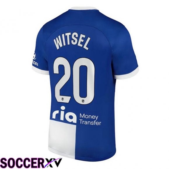 Atletico Madrid (Witsel 20) Away Soccer Jersey Blue 2023/2024