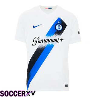 Inter Milan Away Soccer Jersey White 2023/2024