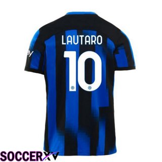 Inter Milan (LAUTARO 10) Home Soccer Jersey Blue 2023/2024