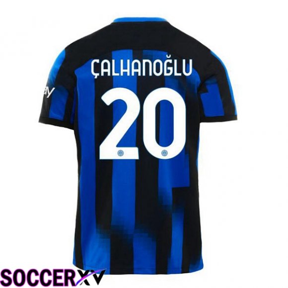 Inter Milan (ÇALHANOĞLU 20) Home Soccer Jersey Blue 2023/2024