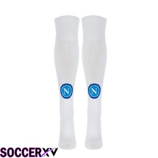 SSC Napoli Soccer Socks Away White 2023/2024