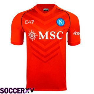 SSC Napoli Soccer Jersey Goalkeeper Red 2023/2024