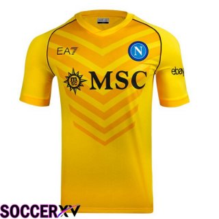 SSC Napoli Soccer Jersey Goalkeeper Yellow 2023/2024