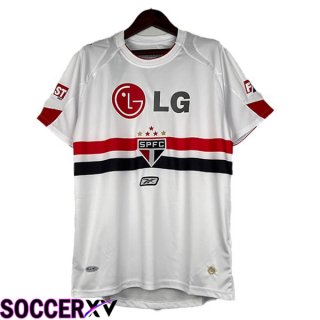 Sao Paulo FC Retro Home Soccer Jersey White 2007-2008