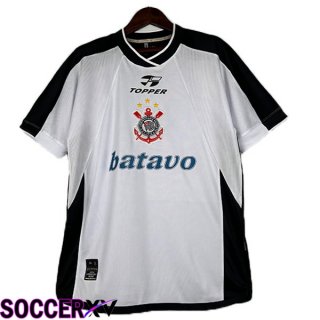 Corinthians Retro Home Soccer Jersey White 2000