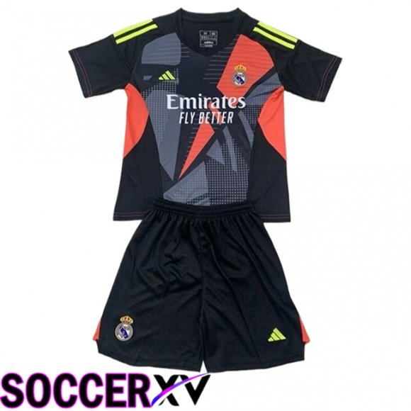 Real Madrid Kids Goalkeeper Soccer Jersey Away Soccer Jersey 2024/2025