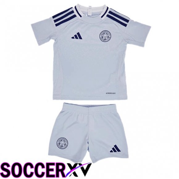 Leicester City Kids Third Soccer Jersey Grey 2024/2025