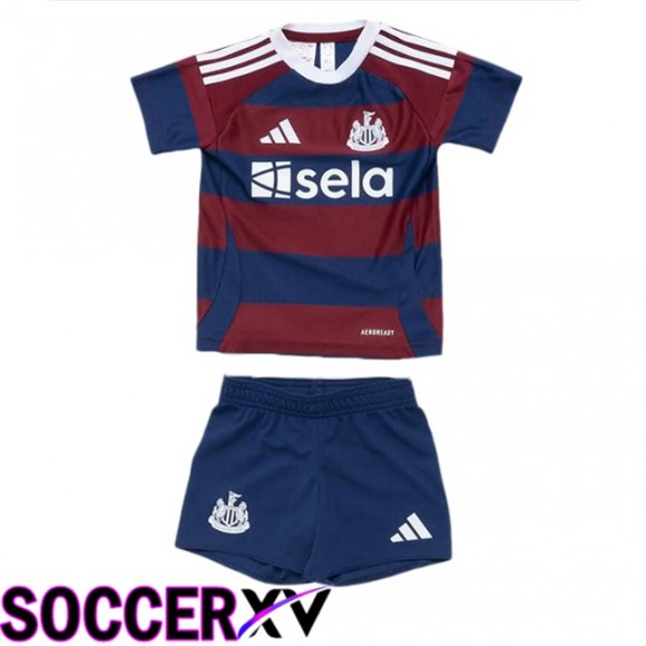 Soccer Jersey Newcastle United Kids Third Blue Red 2024/2025