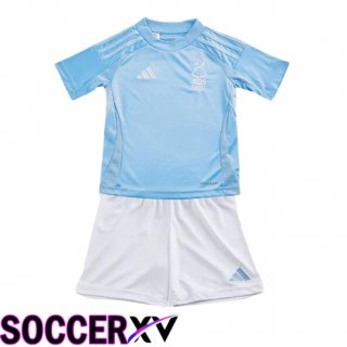 Nottingham Forest Kids Third Soccer Jersey Blue 2024/2025