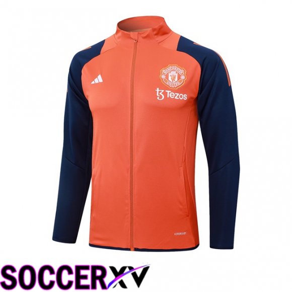 Manchester United Training Jacket Orange 2024/2025