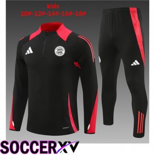 Bayern Munich Kids kit Training Tracksuit Black 2024/2025