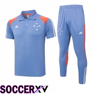 Cruzeiro EC Soccer Polo + Training Pants Grey 2024/2025