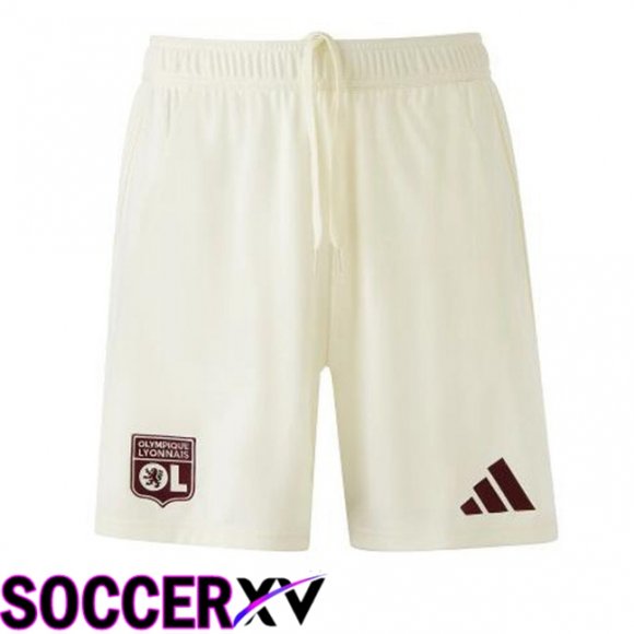 lyon OL Third Soccer Shorts Yellow 2024/2025