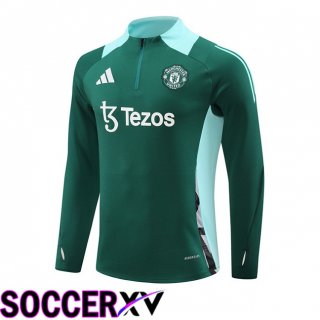 Manchester United Training Sweatshirt Green 2024/2025