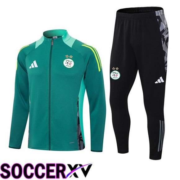 Algeria kit Training Tracksuit - Jacket Green 2024/2025