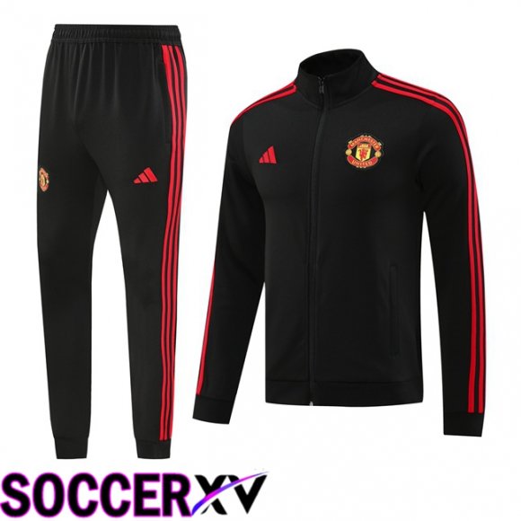 Manchester United kit Training Tracksuit - Jacket Black 2024/2025