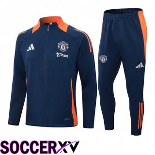 Manchester United kit Training Tracksuit - Jacket Blue Royal 2024/2025